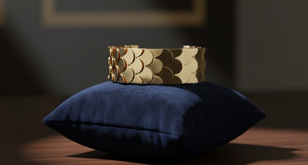 Seraphina Gold Statement Bracelet